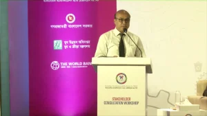 স্টেকহোল্ডার কনসালটেশন ওয়ার্কশপে সভাপতিত্ব করেন আর্ন প্রকল্পের প্রকল্প পরিচালক এবং যুব ও ক্রীড়া মন্ত্রণালয়ের অতিরিক্ত সচিব কাজী মোখলেছুর রহমান। 